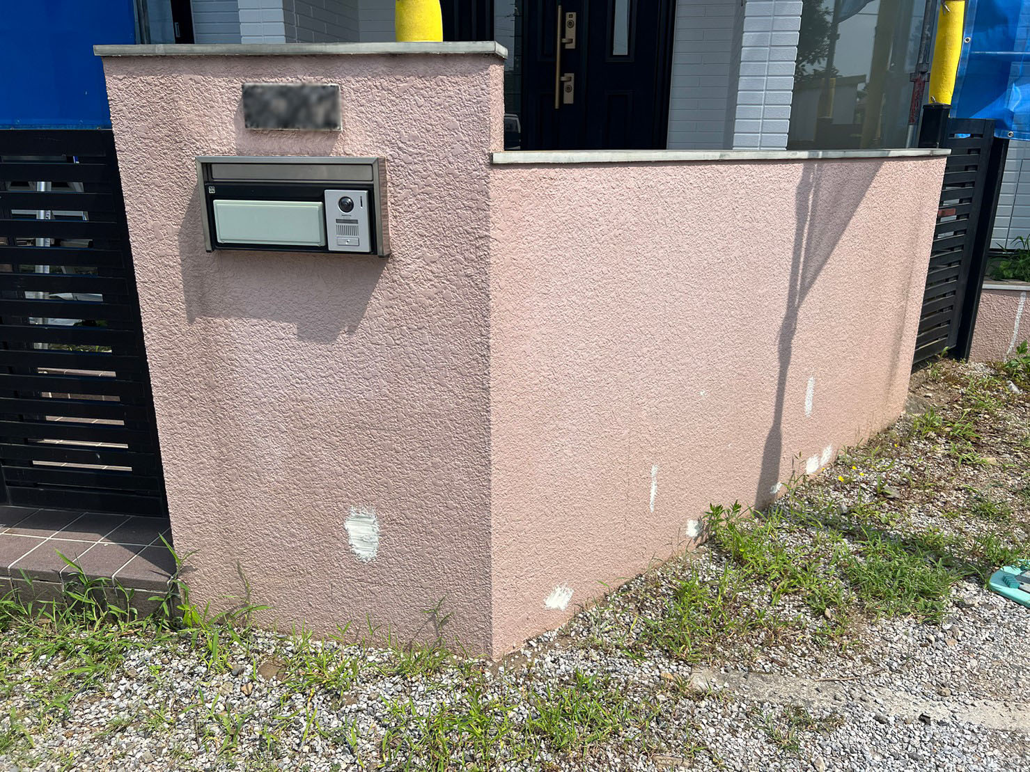 外壁塗装 雨樋交換 ベランダ下地工事 腐食 FPR防水仕上げ　塗り替え外壁リフォーム 塀塗装