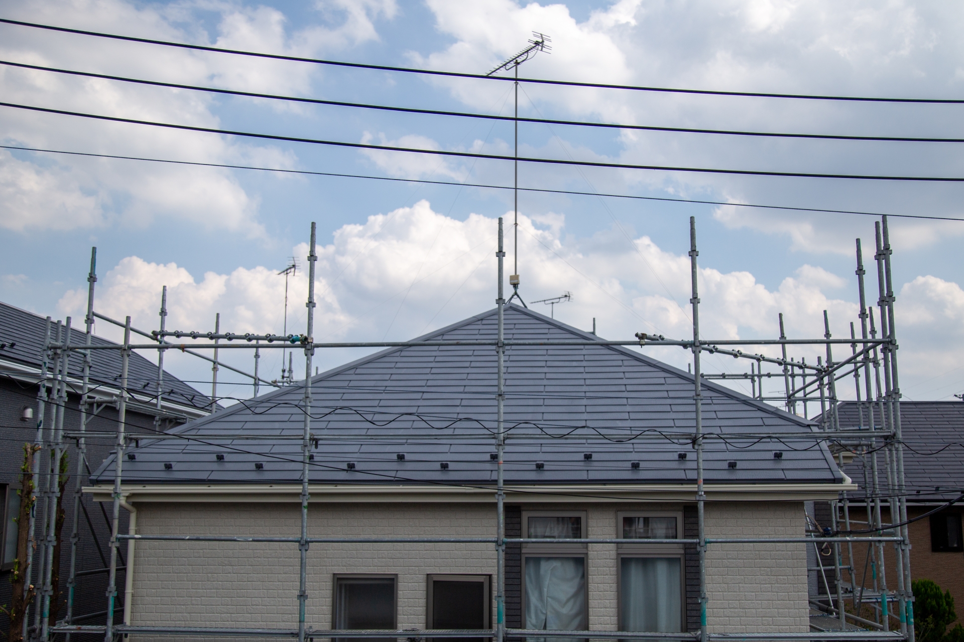 ノンアスベスト　屋根　塗装　修理